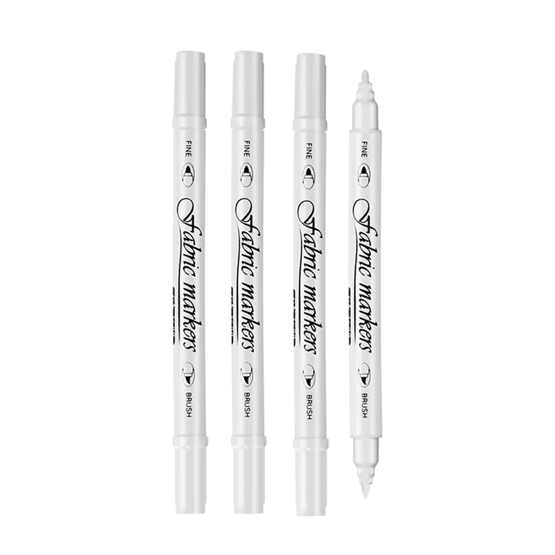 Artline White Permanent Fabric Markers pen for clothing (2 Markers)