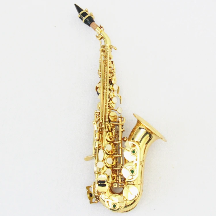 Curved Saxophone For Kids Beginners Saxophone Gold Lacquered