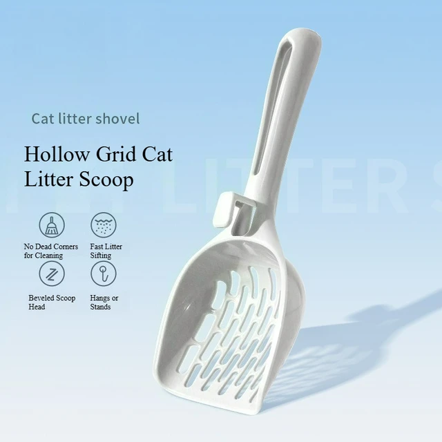 Large Grid Cat Litter Scoop, tofu cat litter scoop Pet Waste Cleanup Tool,Durable Cat Sand Scooper for Kitty Litter Box Cleaning