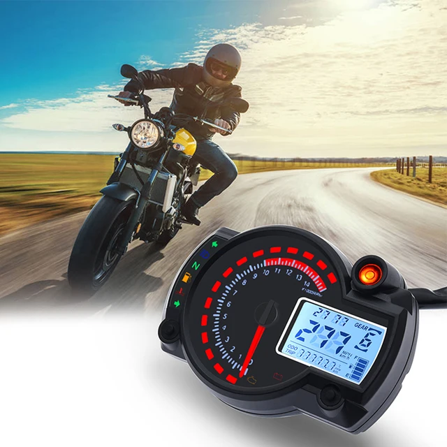 Speedometer For Bike Mph Universal 12V Digital Motorcycle