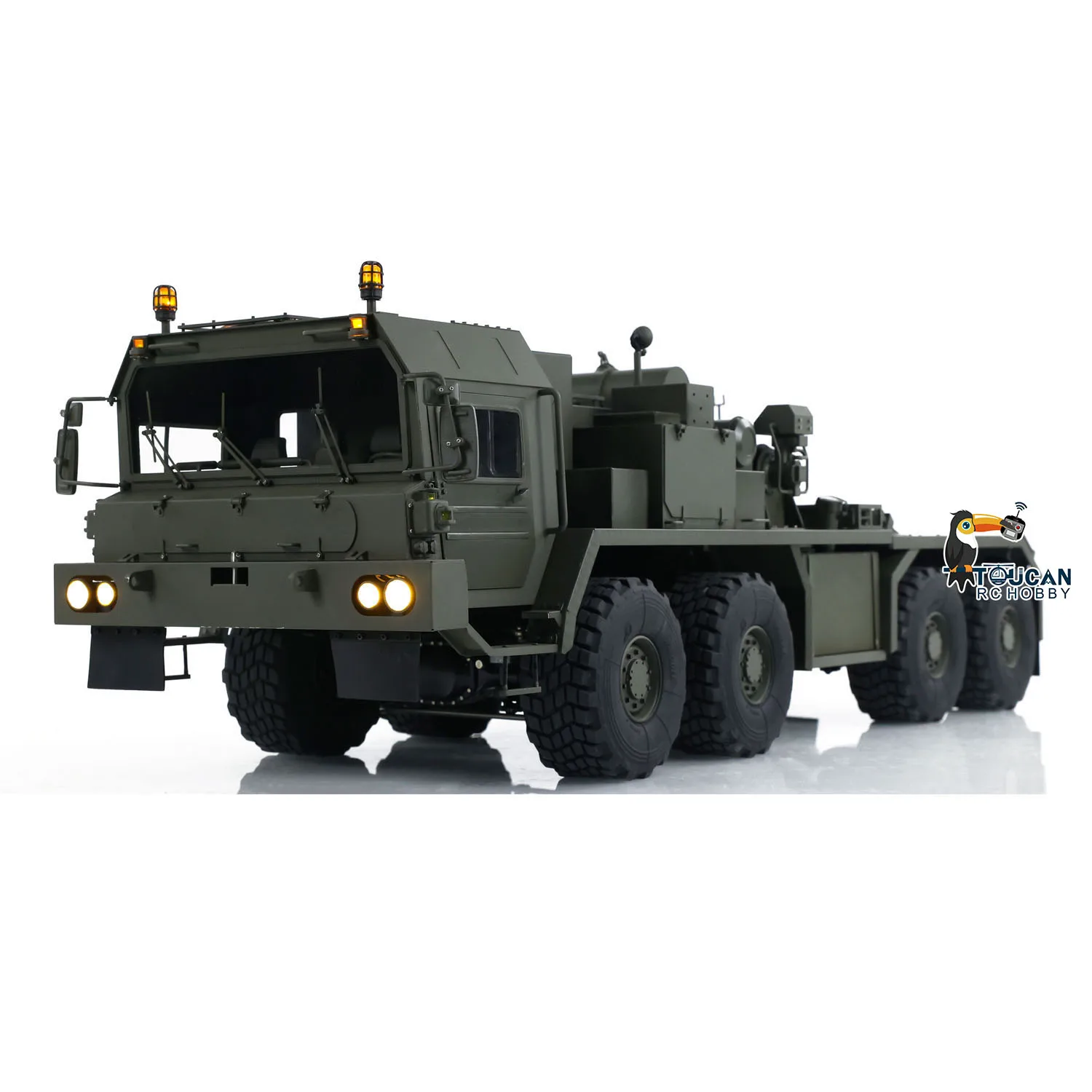 8x8 RC 1/14 Tractor Truck SLT56 Full Metal Remote Control Military Transport Car 3-speed Transmission PL18 Lite Sound Light Set 2