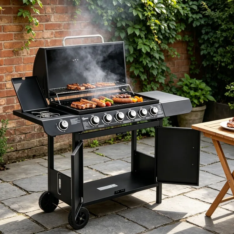 Grill gazowy, 7 palników z EU za $215.76 / ~837zł Grill gazowy, 7 palników z EU za $215.76 / ~837zł