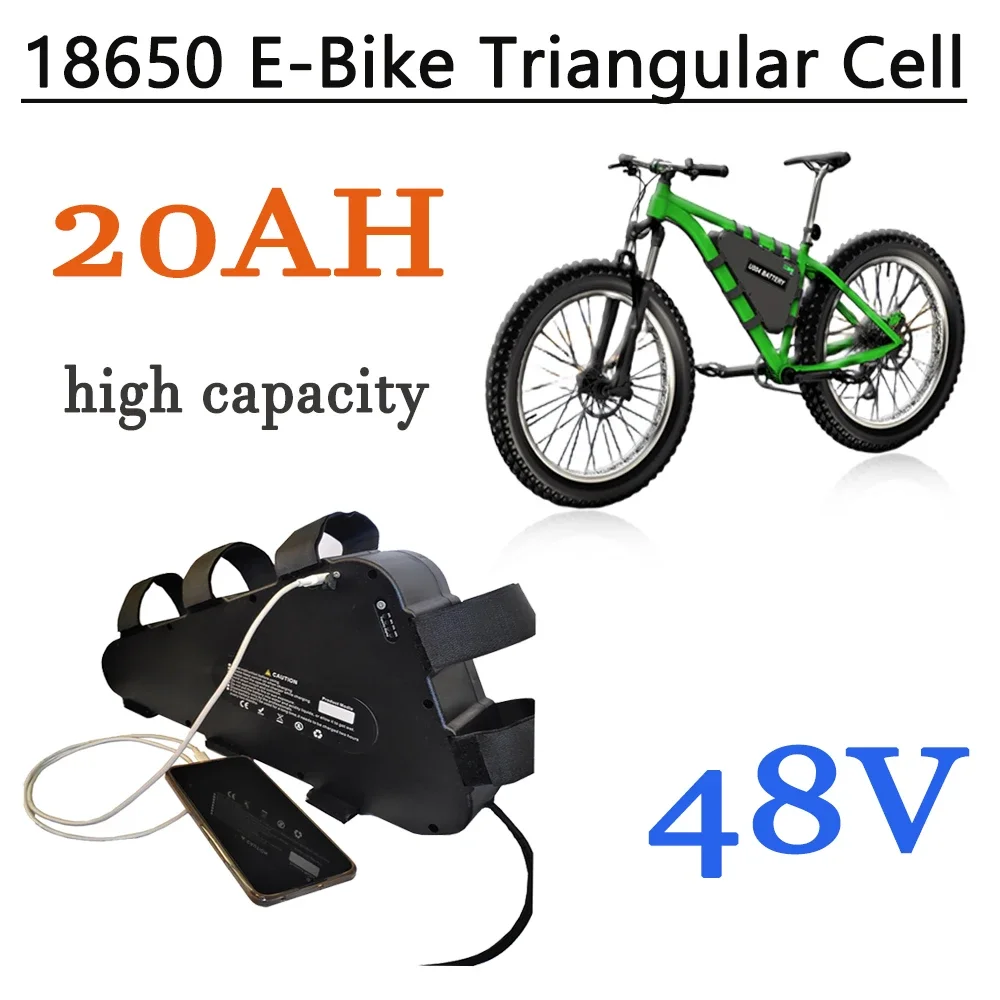 

high capacity 48V 20AH Triangle battery , strong power, and long-lasting endurance