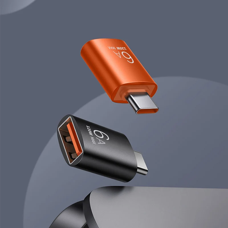 OTG Adapter USB to Type C Adapter Type C Adapter USB 3.0 Type-C OTG Adapter Type C USB C Male To Female 6A Fast Charging Data Transfer For PC Laptop Xiaomi Samsung Adapter