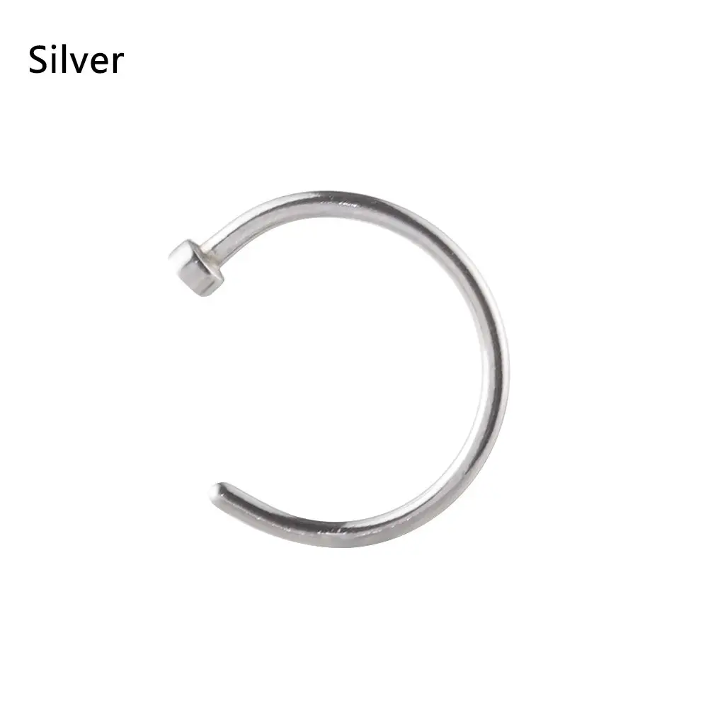 Pretty Silver Nose Ring Hoop – styleinshop