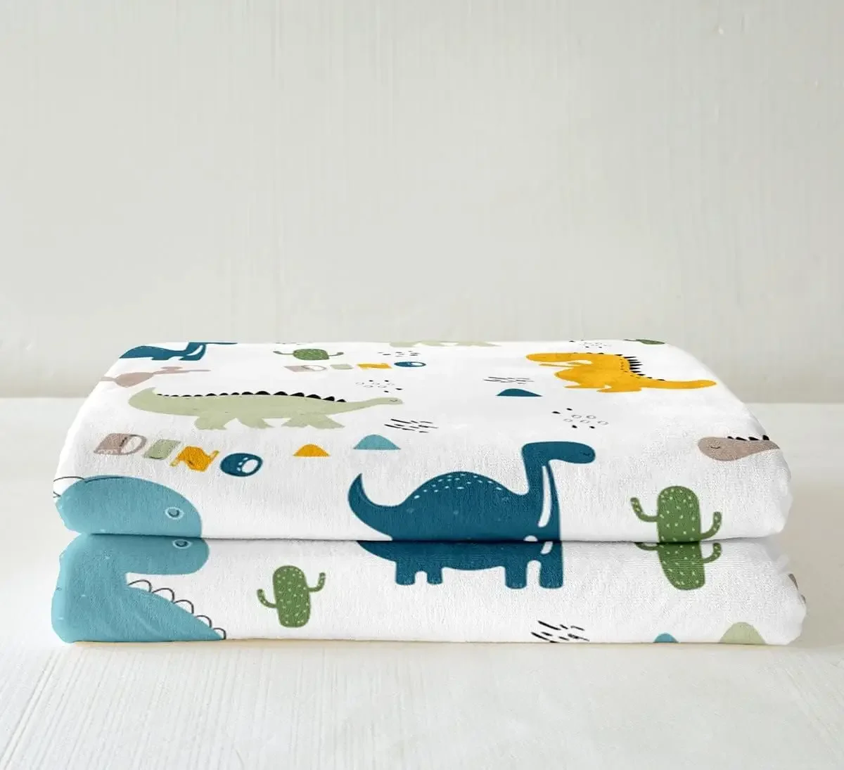 Cute Dinosaur Throw Blanket Cartoon Cactus Plants Bed Blanket for Kids Teens Boys Girls Room Decor Wild Animals Fleece 4