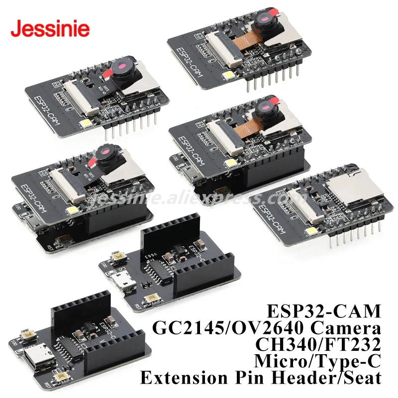 รูปสินค้า บอร์ดพัฒนา ESP32-CAM WiFi Bluetooth สำหรับโปรเจกต์ IoT
