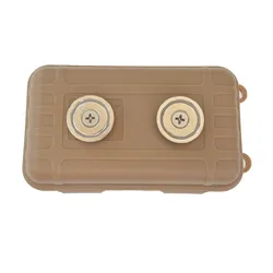 Magnetic Waterproof Key Storage Box for Indoor and Outdoor Use (Khaki)