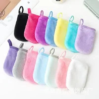 12 Colors Makeup Remover Cleansing Gloves Reusable Soft Microfiber Face Care Towel Beauty Facial Cleansing Cloth Skin Care 1
