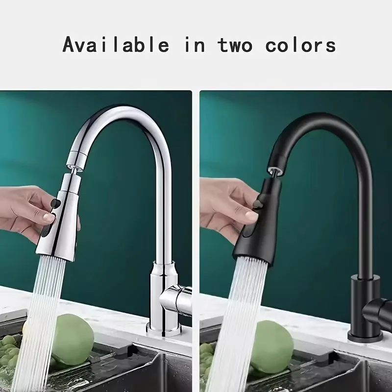 3 in1 Kitchen Replaceable Faucet Sprayer Nozzle ABS Durable Water Tap Water Basin Sink Shower Spray Head Multifunctional Hydrant 3