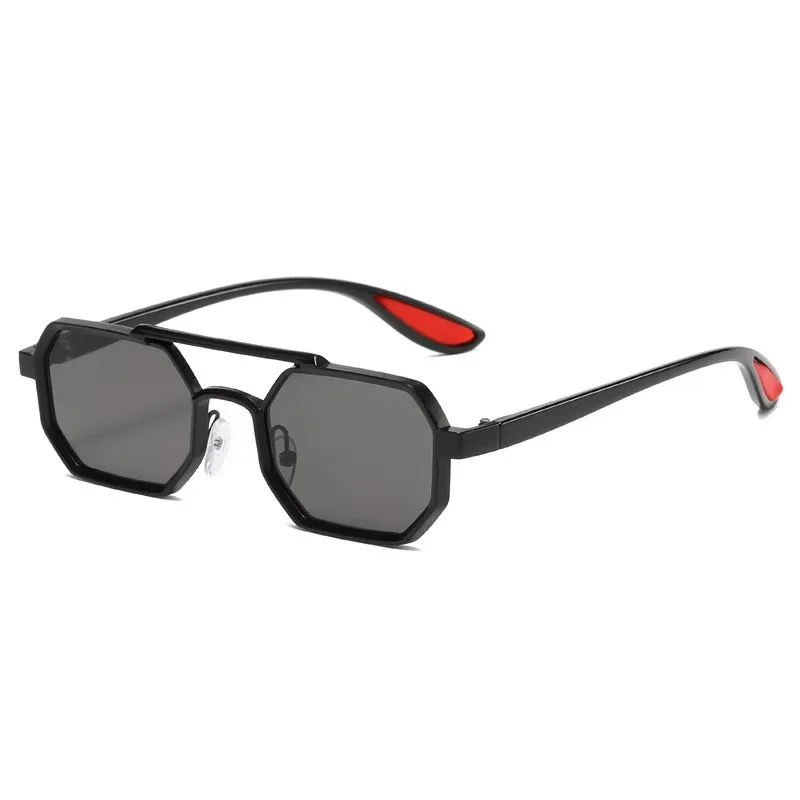 High-End Metal Frame Cyberpunk Sunglasses - UV Resistant & Trendy Design