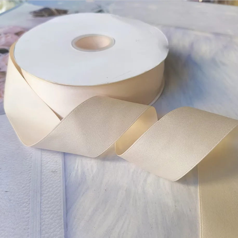 Elegant Matte Satin Ribbon for DIY Crafts and Decorations - 5 Yards, 3.8CM