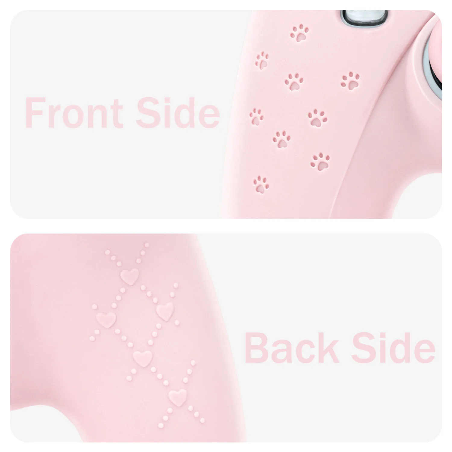Pink Cat Paw Silicone Protective Case for PS5 Controller with Thumb Grip Cap