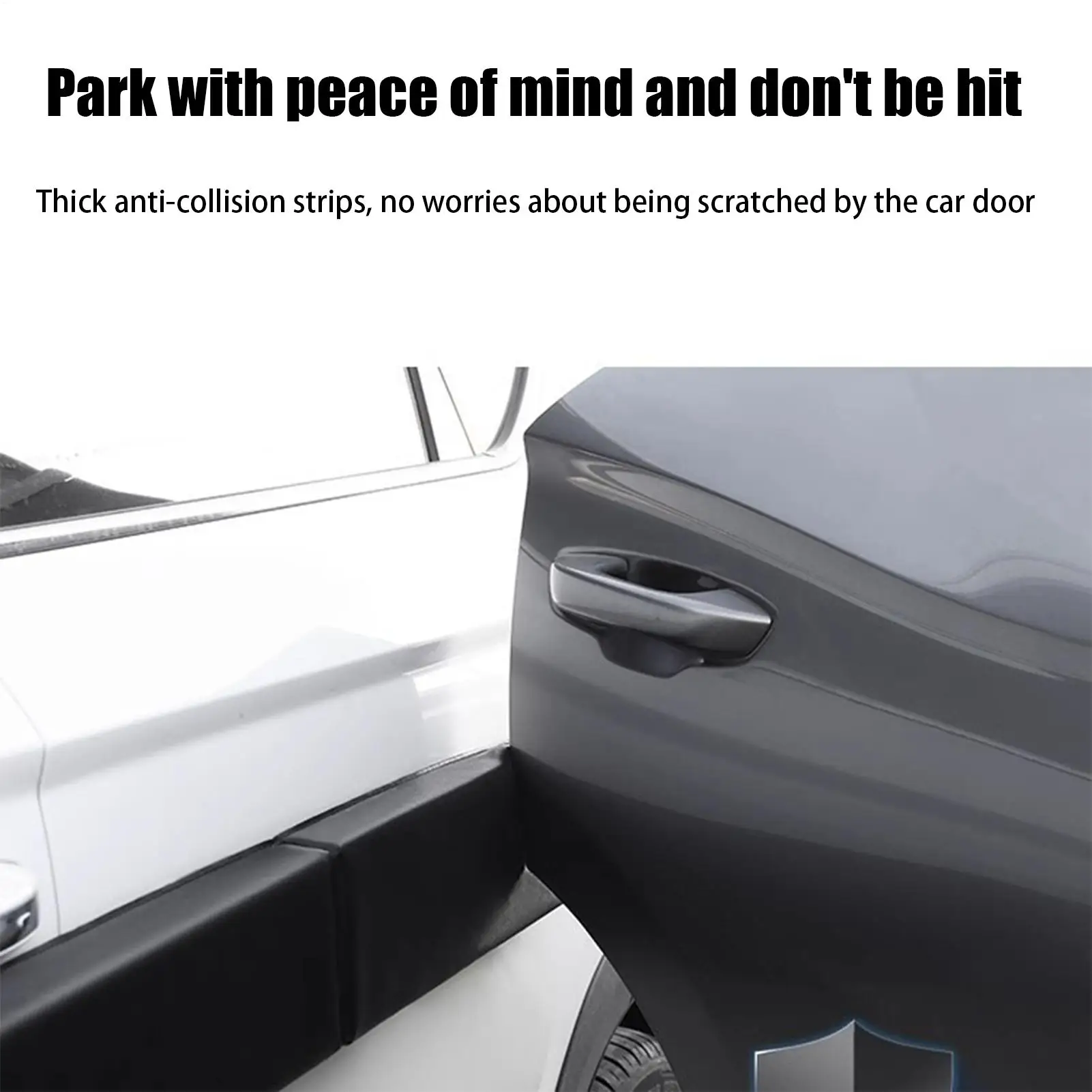 new 98x11x4CM Car Door Protector Magnetic Folding Connected Style Body Side Edge Guard Decorative Anti-scratch Protection Strips