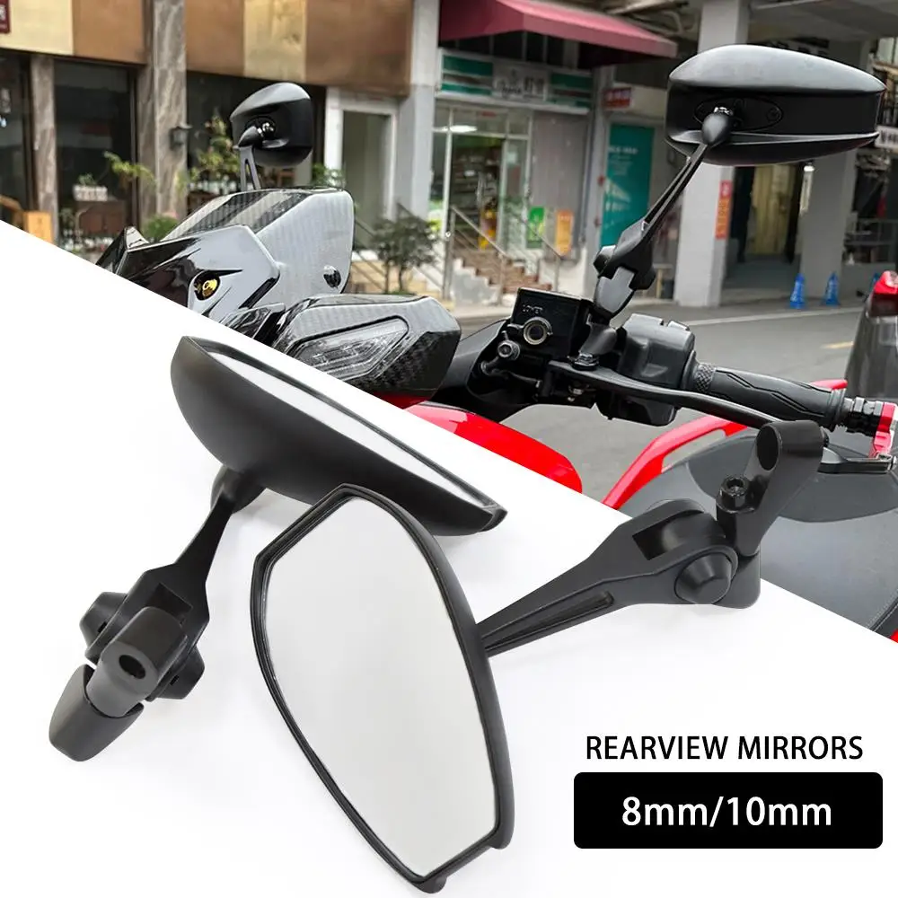 Specchietti Retrovisori Moto Per Honda Cb1100 Gio Crf1000L Africa Twin Cbf 1000 Cb600F 10Mm 8Mm Specchio Convesso Lato Posteriore