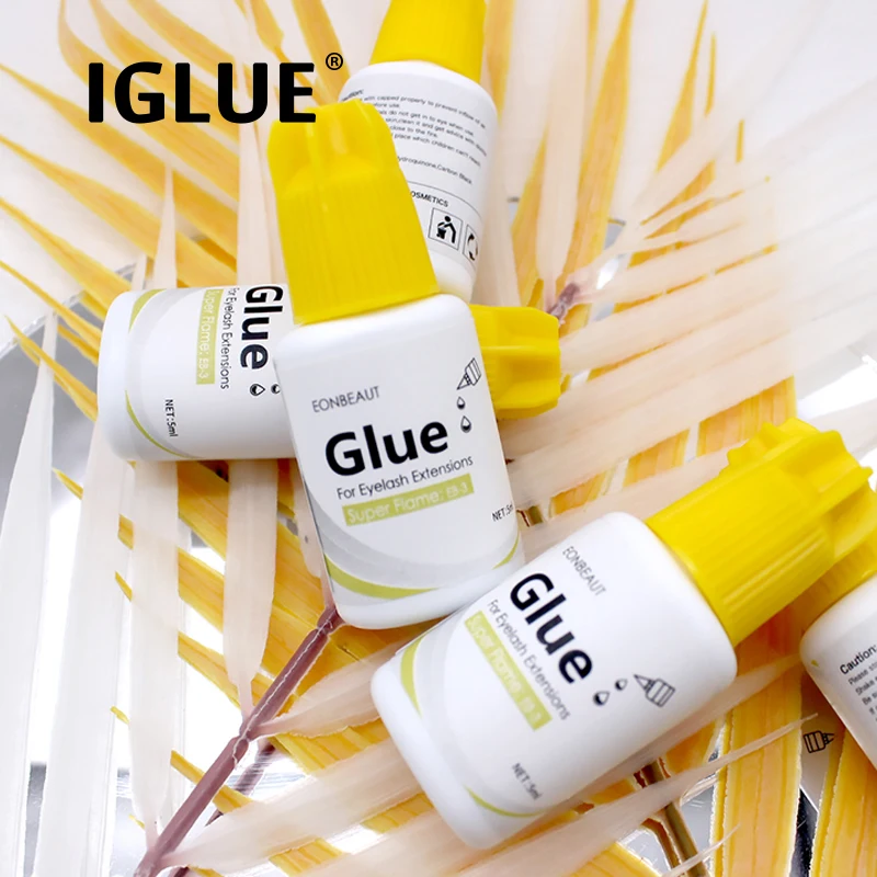 

IGLUE EONBEAUT EB-3 Eyelash Extensions Supplies Glue 5ml Yellow Cap Adhesive Makeup Beauty Health Tools Korea Lava Lash