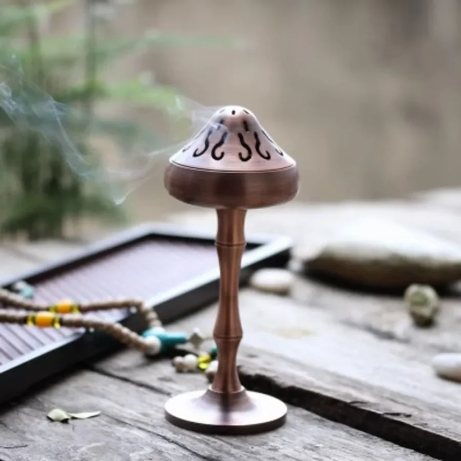 

Decoration Incense Burner Ornament Vintage Oriental Incense Burner Retro Copper Chinese Gift Gold Zen Garden Incenso Home Decor