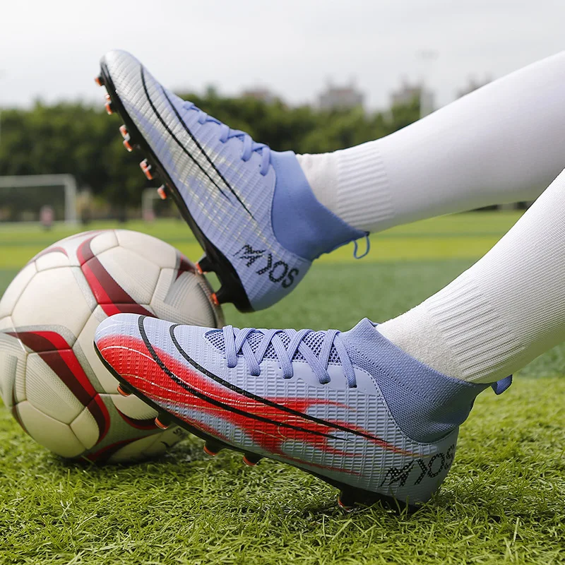 Botas De Fútbol Para Césped Para Mujeres Y Hombres, Tacos Y Zapatos De  Fútbol AG Antideslizantes Y Transpirables Para Exteriores Profesionales  Para Co