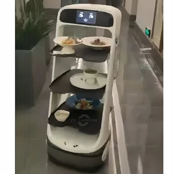 Robot da servizio Robot da servizio per la consegna di cibo dell'hotel telecomandato per il servizio di consegna personalizzabile dell'ospedale Robot da cameriere