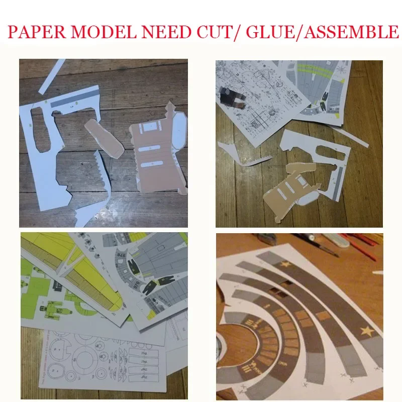 3D Paper Model Paper Jigsaw Puzzle Military Ship Model US Coast Guard Speedboat DIY Military Warship Origami 3D Paper Model Puzzle Handmade Papercraft