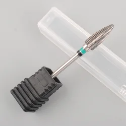 Professional Tungsten Steel Nail Drill Bit, Large Spiral Barrel Carbide Manicure Tool (1pc)