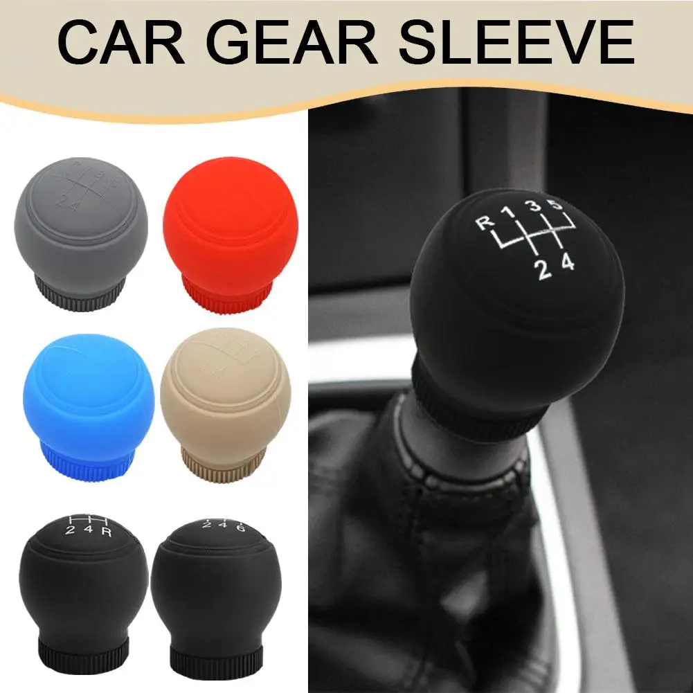 

Silicone Car Gear Shift Knob Silicone Cover Protect Shifter Skin Lever Dustproof Top Nonslip Gear Waterproof Sleeve Collar D5m1