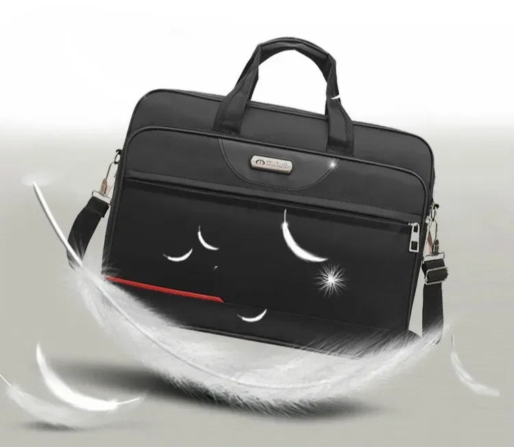 High-Capacity Business Briefcase - Travel Laptop Organizer  Document Storage Bag