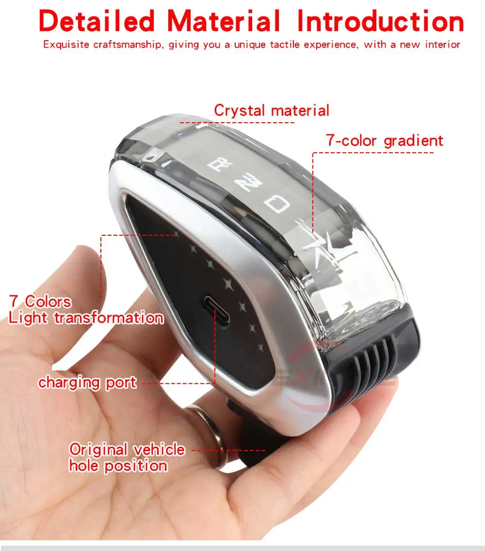 LED Crystal Gear Shift Knob Head For Geely Boyue 2023 COOL geecy L Haoyue 2023 L