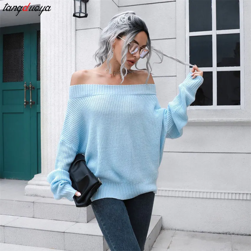 

Женский трикотажный свитер без бретелек, с открытыми плечами