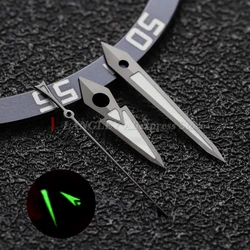 Luminous Green Watch Hands - Available in Silver, Gun, Gold, Rose Gold Finishes (Gun)