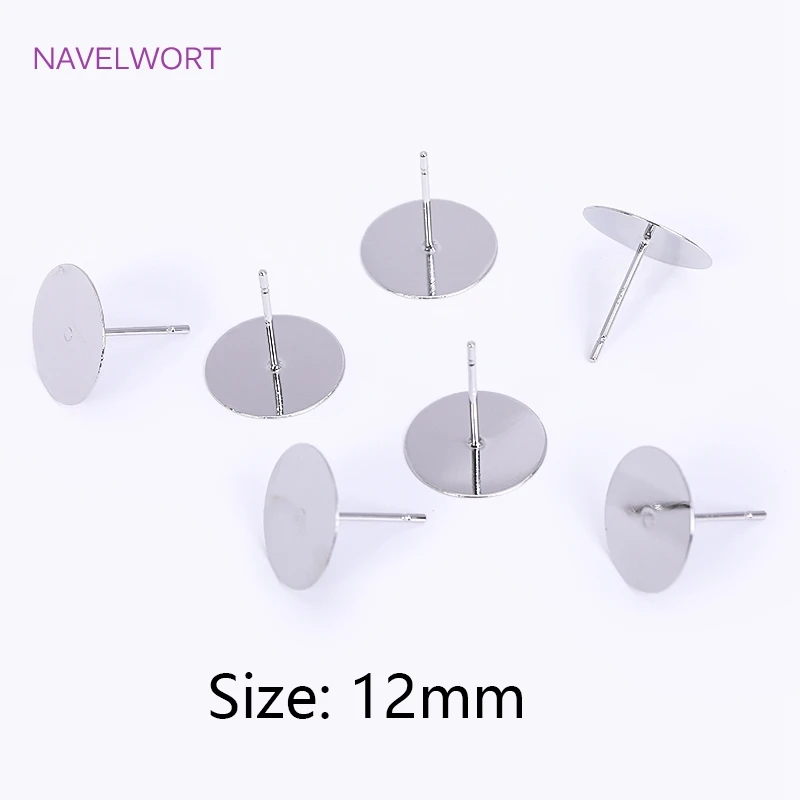 Rhodium plated-12 mm