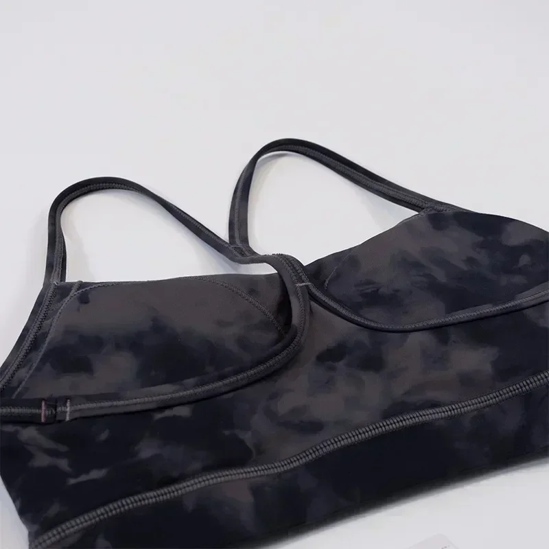 Lemon Women Sports Bras Tie Dye Sexy Yoga Fitness Vest Flow Y Beauty Back Breathable Female Underwear for Summer Gym Leggings