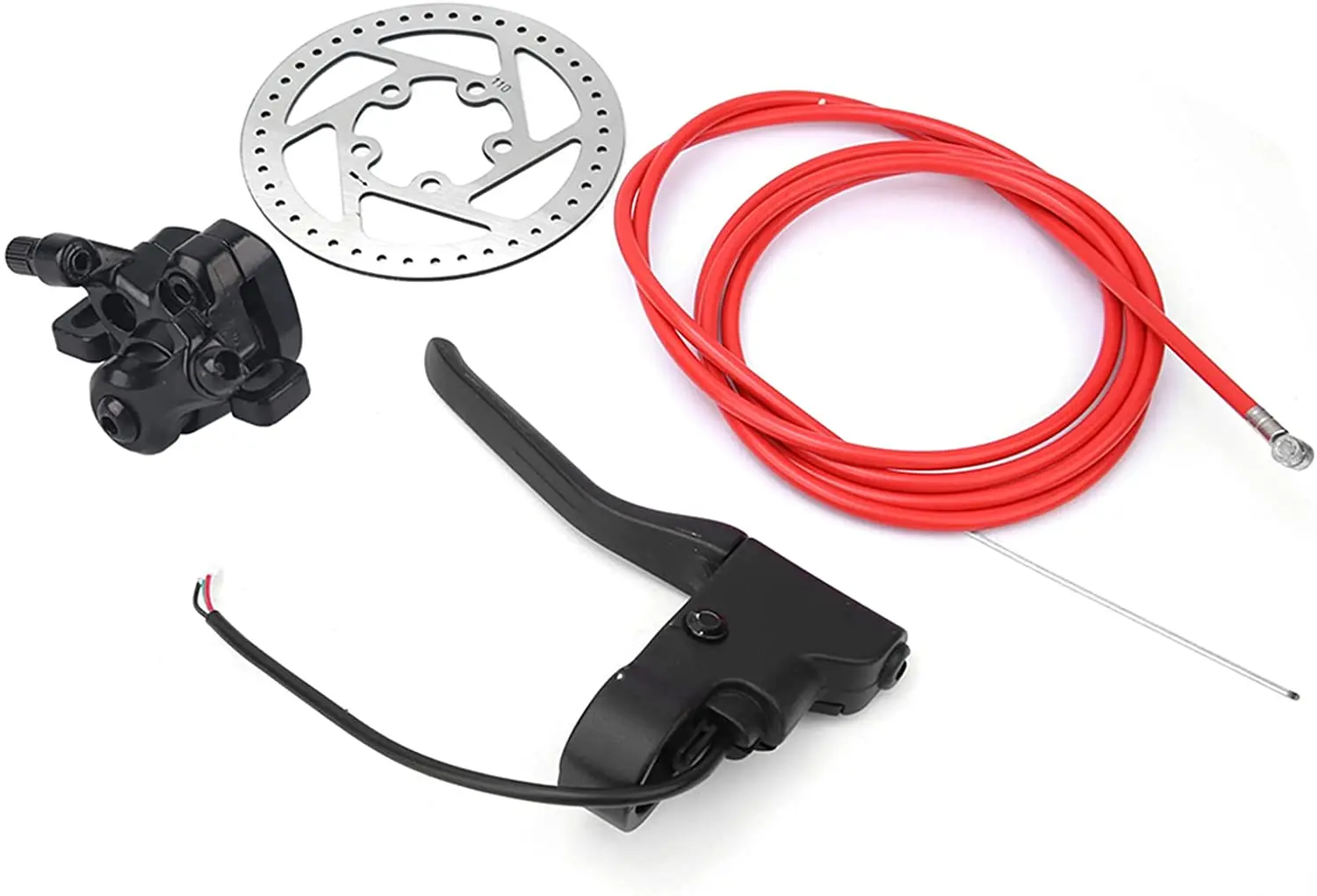 Electric Scooter Disc Brake,Metal Disc Brake Device Set Brake Line