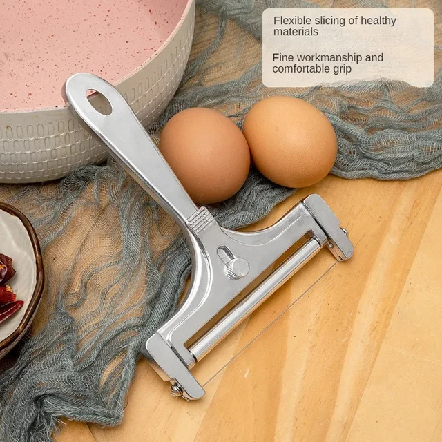 Coupe-fromage Cheddar en acier inoxydable, couteau chinois, trancheuse à gadgets, épaisseur de coupe, outils de cuisine réglables semi-élaborées 4