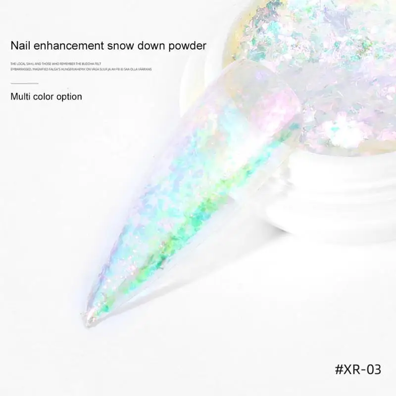 Shimmer Shiny Paillettes Nail Art Decoration Gel Nail Polish Decor Dreamy Aurora Glitter Powder Nails Edelweiss Shinning Powder
