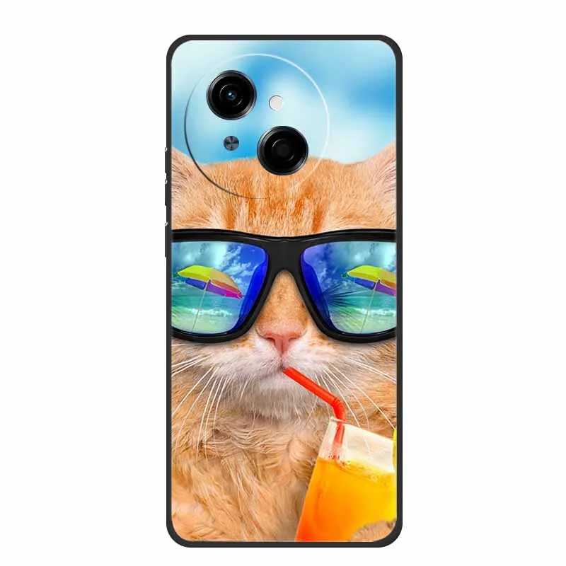 Tecno Spark Go1S Black Silicone Soft TPU Back Cover Case