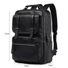 Simple Fashion Men's Backpack Soft Pu Leather Backpack Men Large Capacity 14inch Laptop Bag Students Schoolbags Travel Back Pack 3
