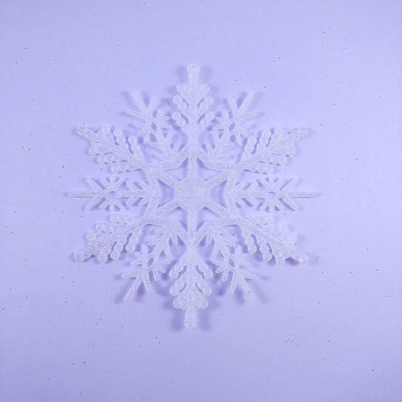 Christmas Ornaments Winter Snow Decoration Plastic Snow Flakes Window Mounting Accessories