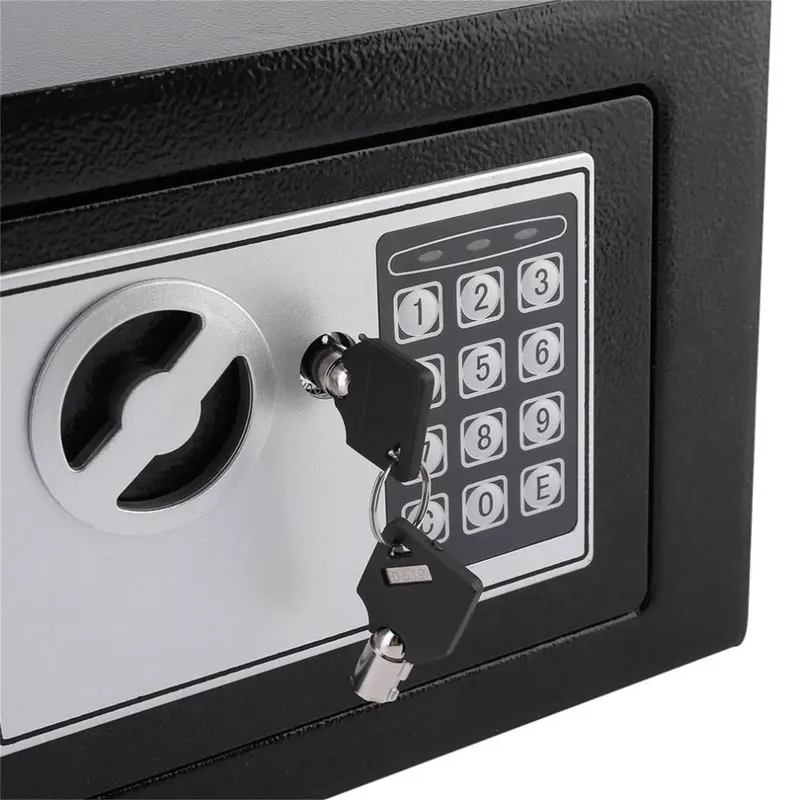 Digital Safe Box Small Household Mini Steel Safes Money Bank Safety Security Box Keep Cash Jewelry Or Document Securely With Key images - 6