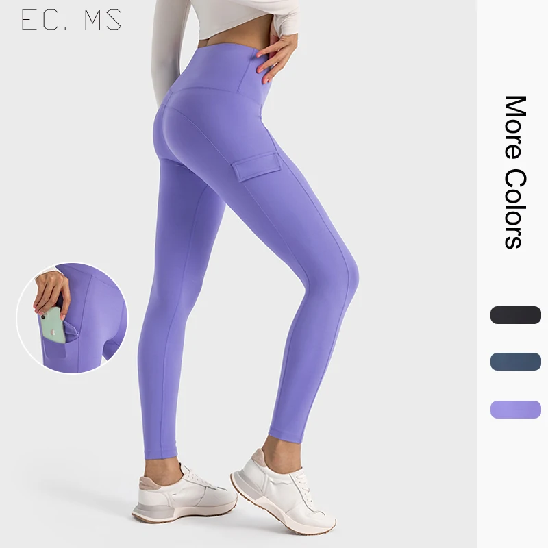 Mallas de Yoga con bolsillo para mujer, de cintura alta para ejercicio Jeggings, levantamiento de caderas, Zumba