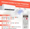 12000BTU Mini Split Air Conditioner& Heater, 20 SEER2 115V Wall-Mounted Ductless AC Unit Cools Rooms up to 750 Sq. Ft 6