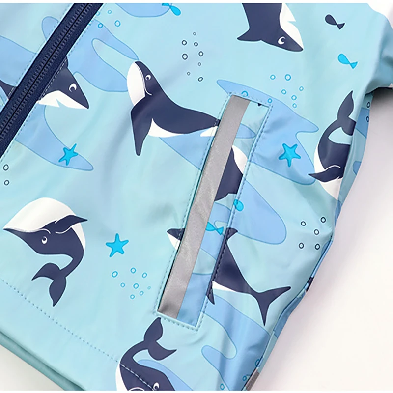 Waterproof Fleece Boy Clothing Set Hooded Rain Sport Girl Suits Winter Children Costume Overalls Coat Clothes Rainwear kids clothing set girls clothing set kids sports suit boys clothing set children sports suit