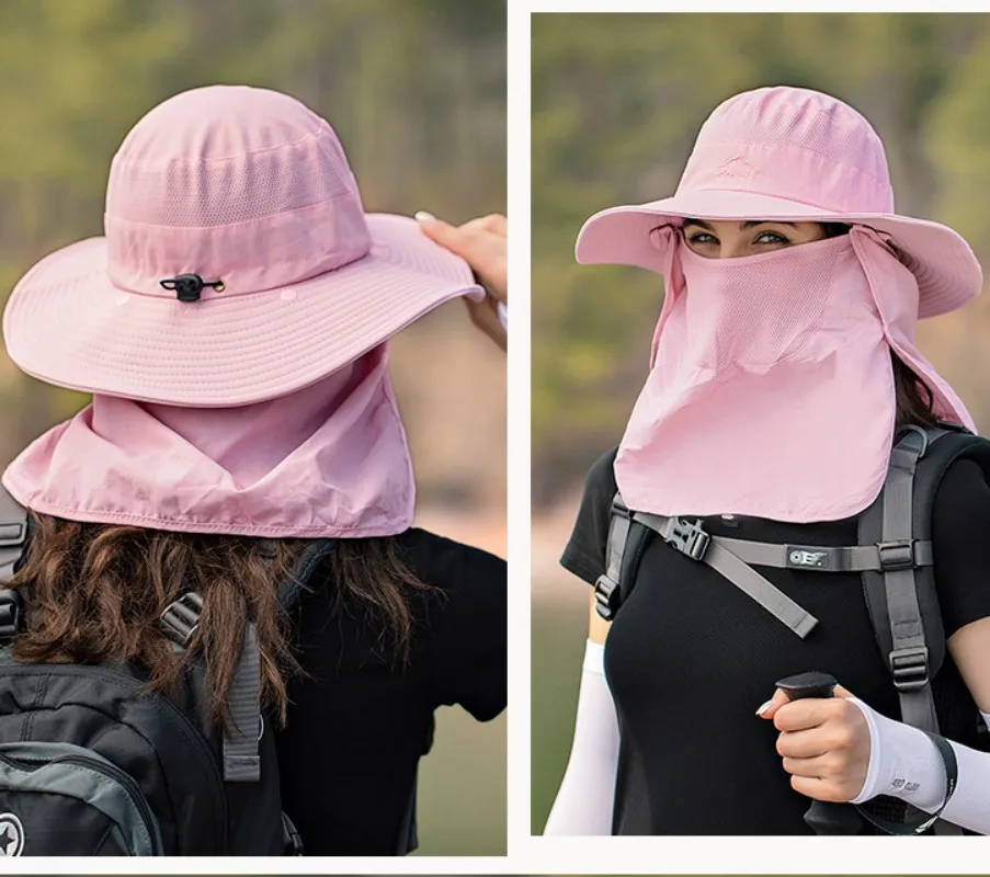 Summer Sun Hats UV Protection Outdoor Hunting Fishing Cap Men Women Hiking Camping Visor Bucket Hat Removable Fisherman Hat sun hats fisherman hat fishing hats