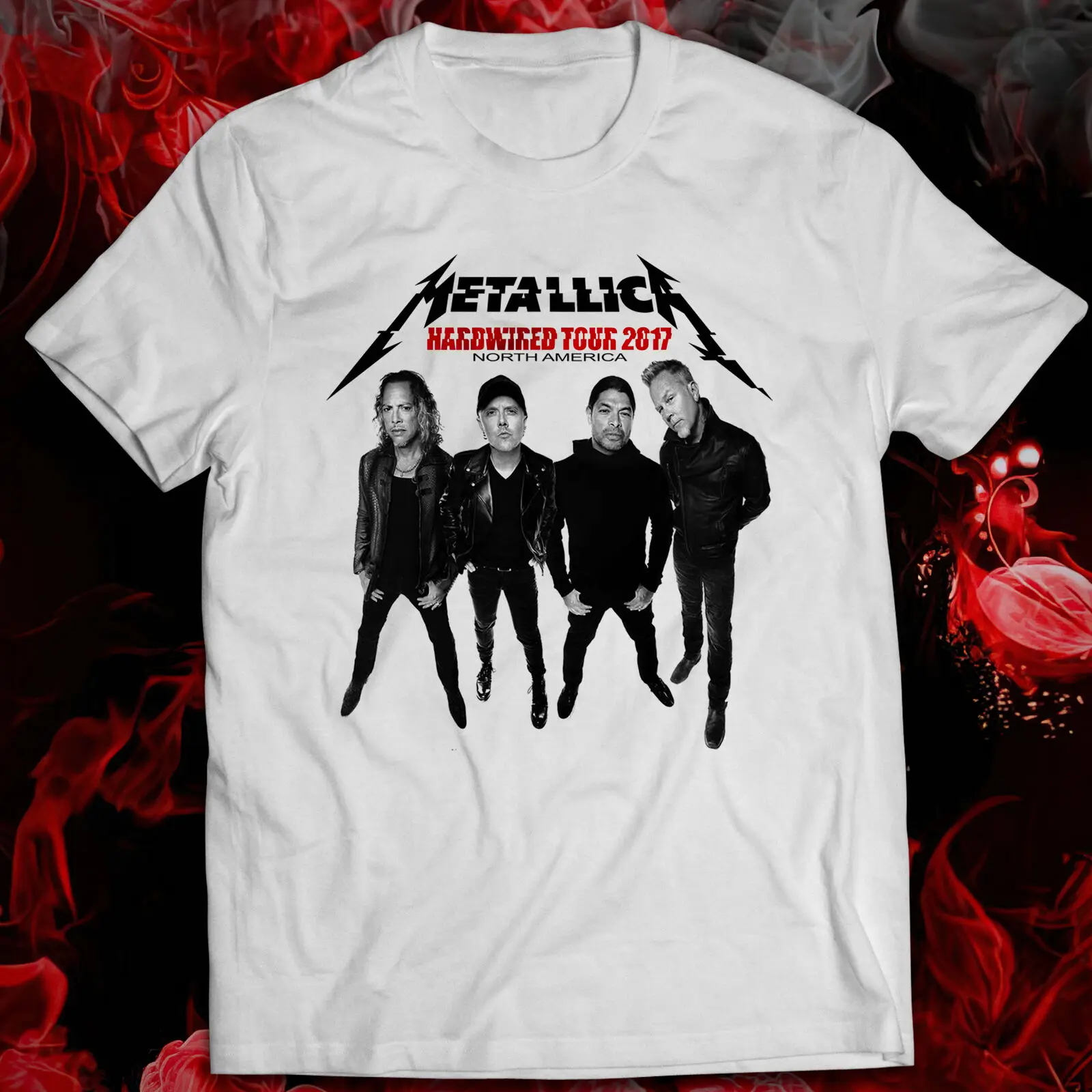 Футболка с коротким или длинным рукавом из кожи с принтом «убить их всех»