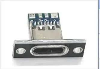 Pack of 10 USB Type-C Female Charging Ports with Fixing Plate