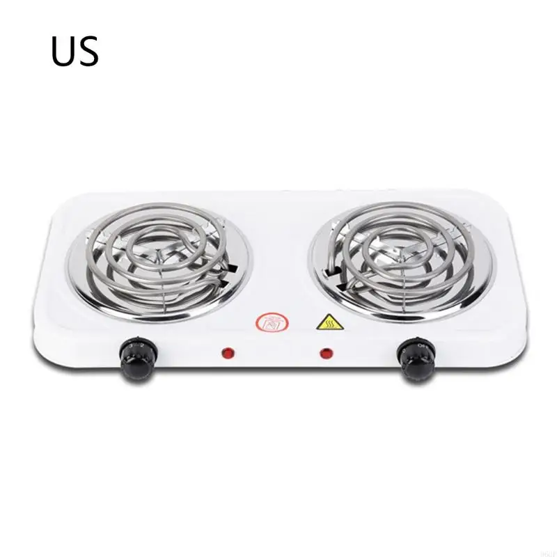 Double Hot Plate Portable Double Coil for Burner Electric Stove Fast Heating