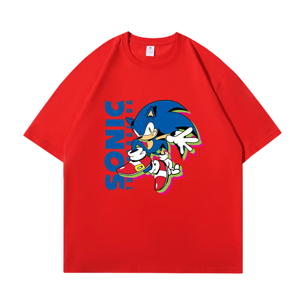 Sonic Top Y2k T-shirt Summer Men's and Women's Casual Fashion
