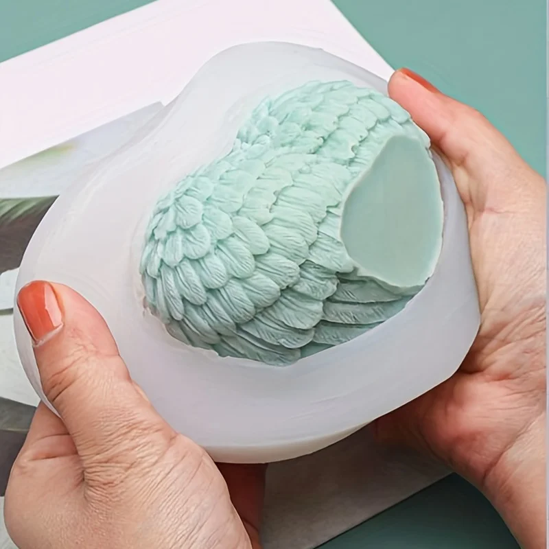 Mold Wings Love Mirror Tray Feather Mirror Silicone Mold