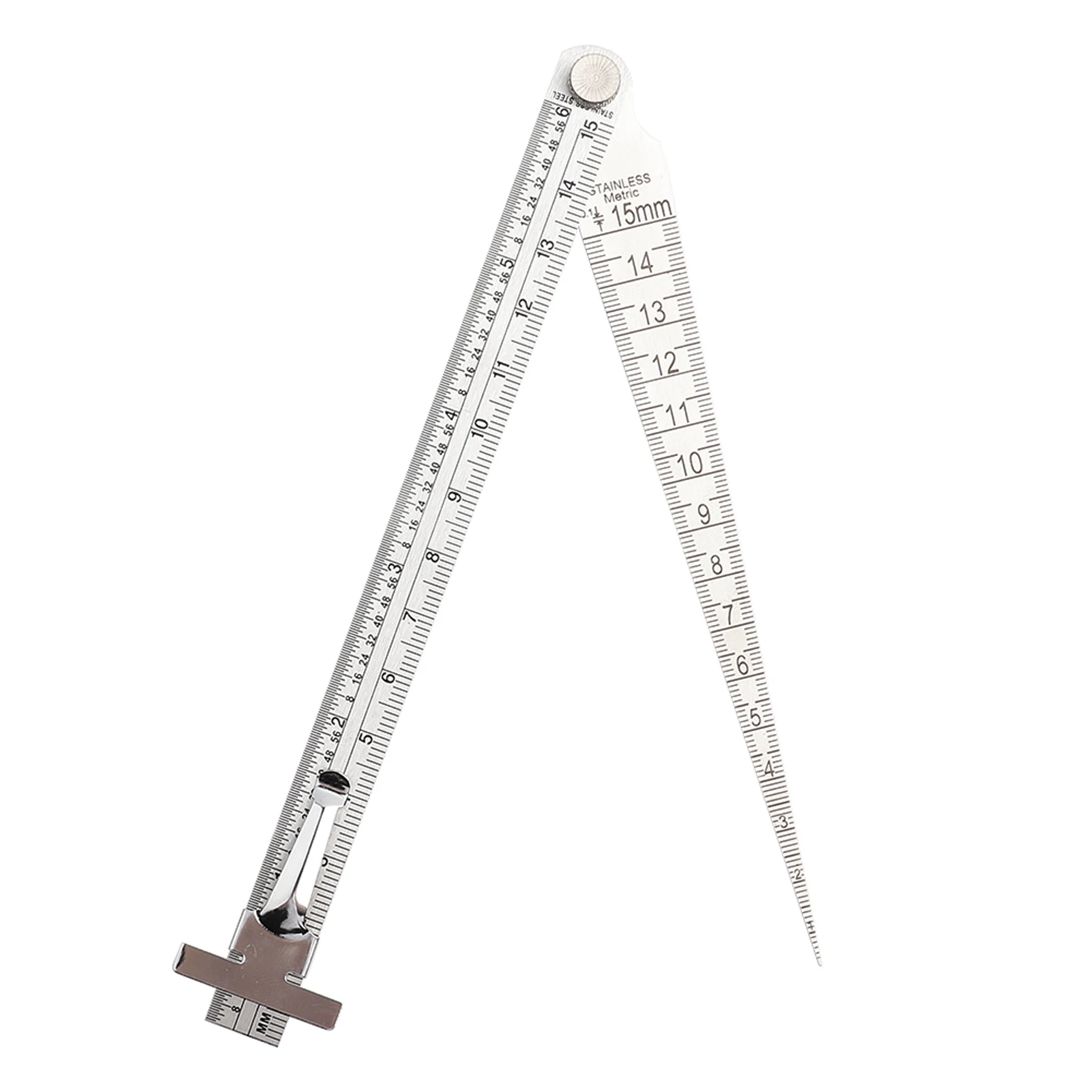 Jauge à Calibre Silverline, 1–15 Mm / 1/8–5/8 Pouces – Outil De Mesure Neuf