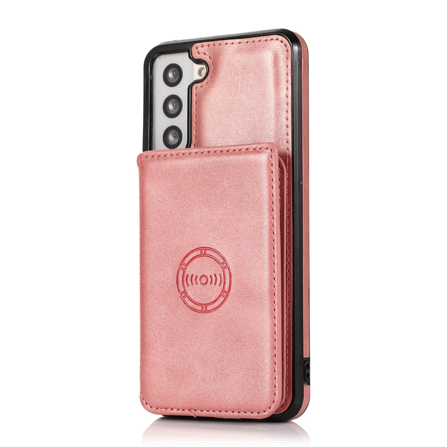 Leather Wallet Stand Case with Card Slots - Universal Fit